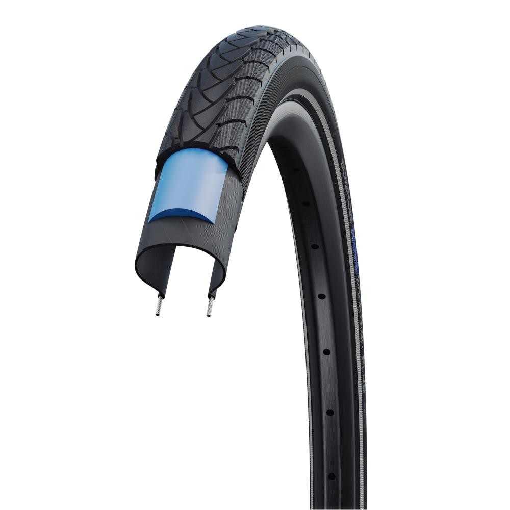 Verdorie beddengoed Kent Marathon Plus | SmartGuard | Black-Reflex | 16x1.35 | Addix | 11100756