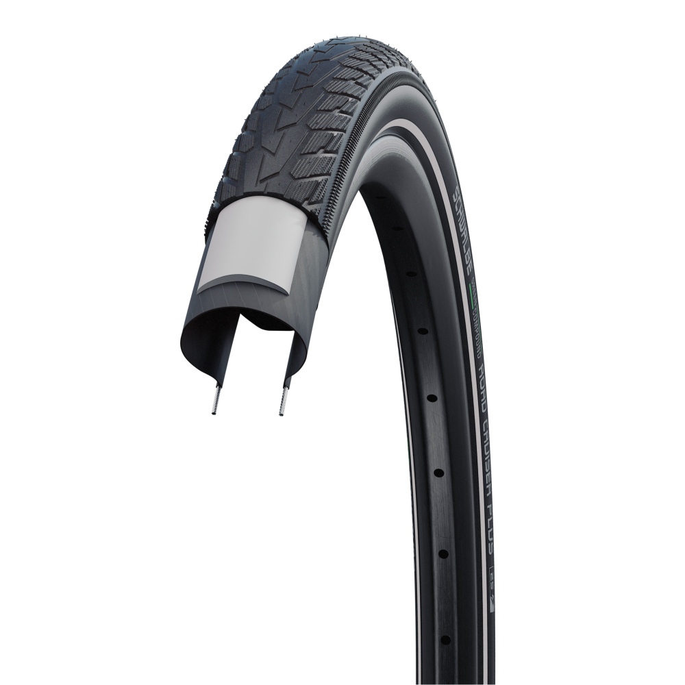 Road Cruiser Plus | PunctureGuard | Black-Reflex | 28x1.75 | Green Compound | 11159085 Road Cruiser Plus | PunctureGuard | Black-Reflex | 28x1.75 | Green Compound | 11159085