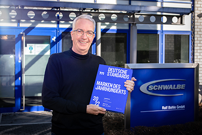 SCHWALBE AS "BRAND OF THE CENTURY" AWARDED