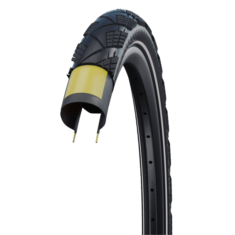 Schwalbe Marathon Efficiency HS 617 Bike Tire | 35-622 (28x1.35) Folding Tire For E-Bikes & Touring